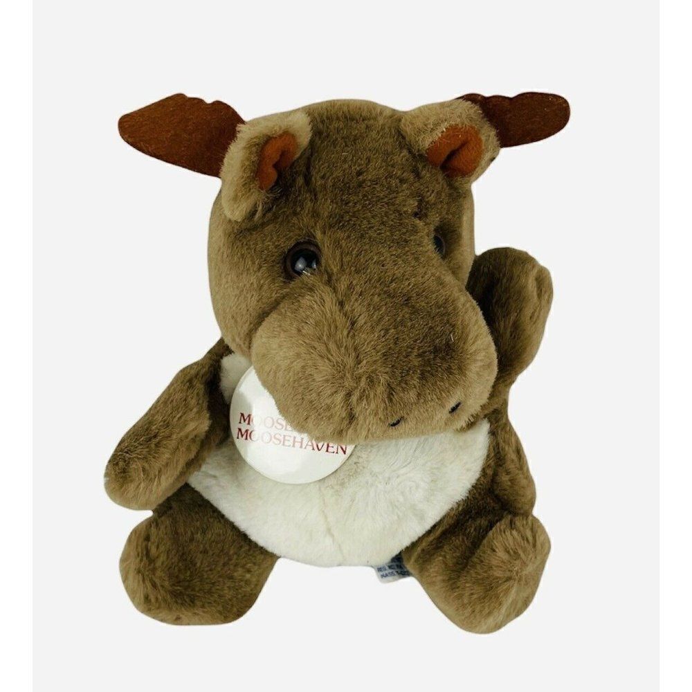 RARE Vtg 1987 Swib Illinois Moose Puppet Plush Korea Mooseheart Moosehaven HTF